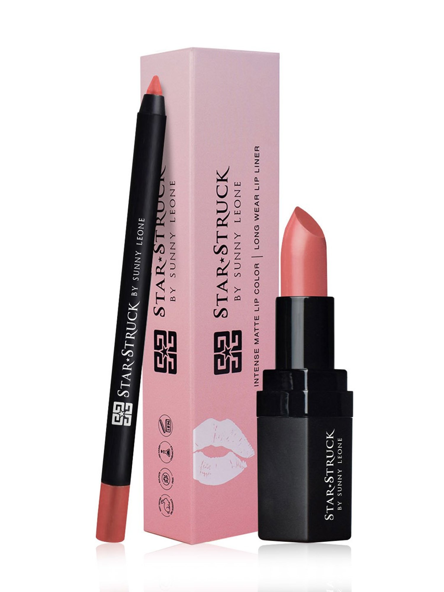 StarStruck By Sunny Leone Intense Matte Lip Color & Lip Liner Baby Doll