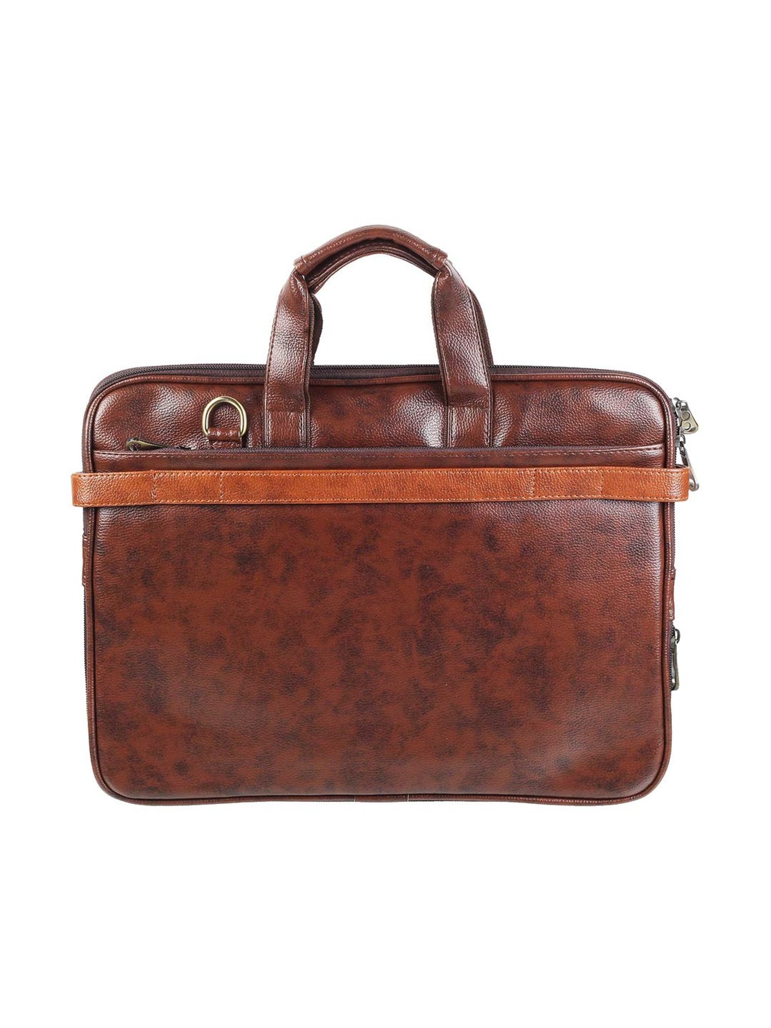 Metro Brown Medium Leather Laptop Bag