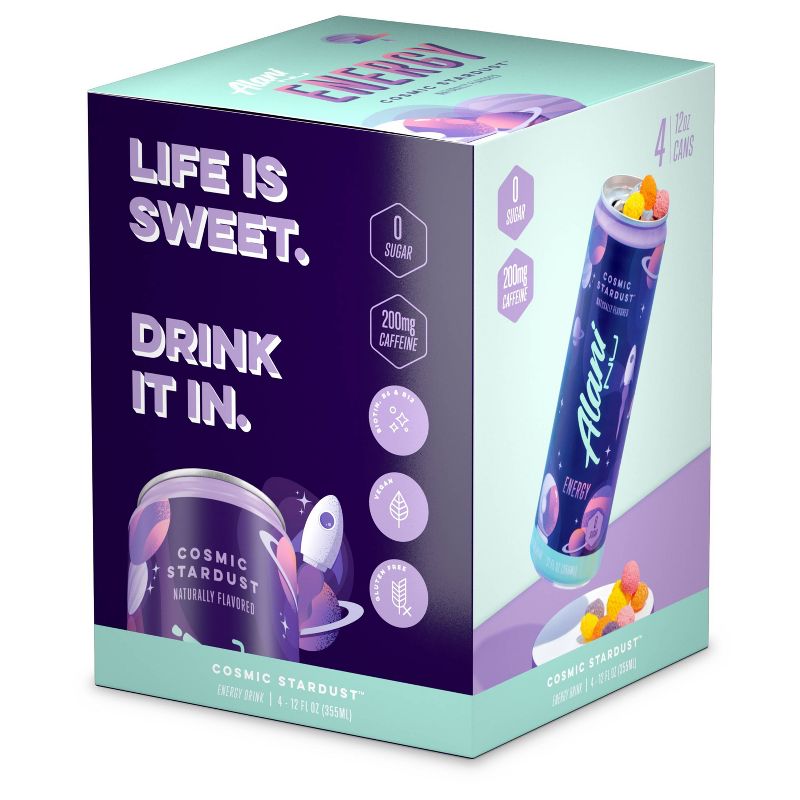 Alani Cosmic Stardust Energy Drink - 4pk/12 fl oz Can