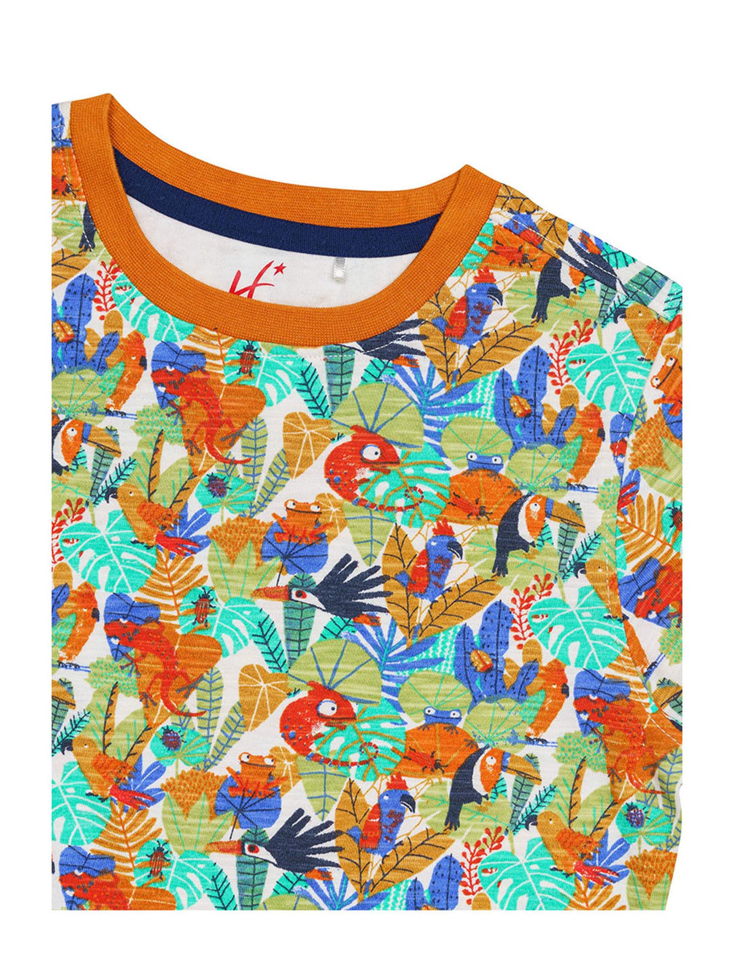 H by Hamleys Boys White Printed T-Shirt