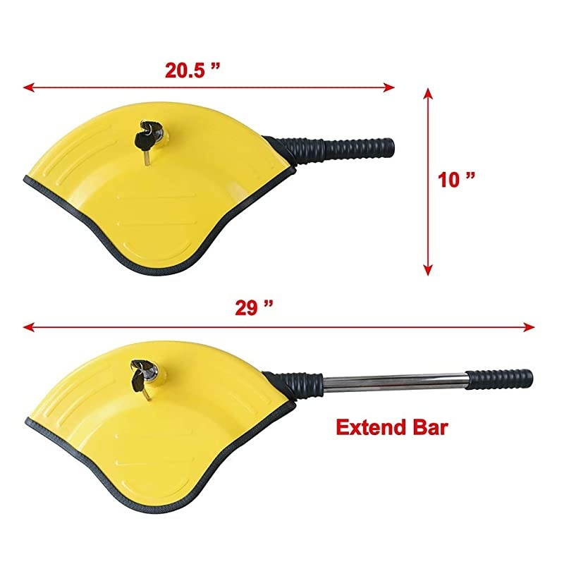 Steering Wheel Lock - Full Cover Airbag Lock Anti Theft Locking Device Safety Locks Highly Bright Visible Color for Most Vehicles Suv Pickup Great Deterant to Thief