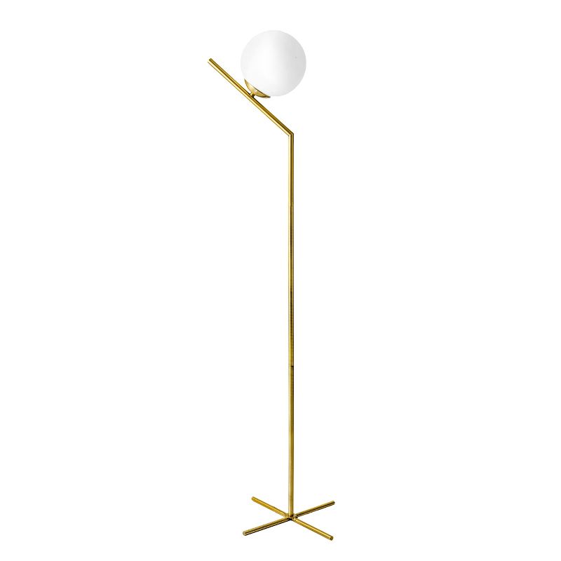 nuLOOM Crete 56" Iron Floor Lamp Lighting - Gold 56" H x 10.25" W x 16.38" D