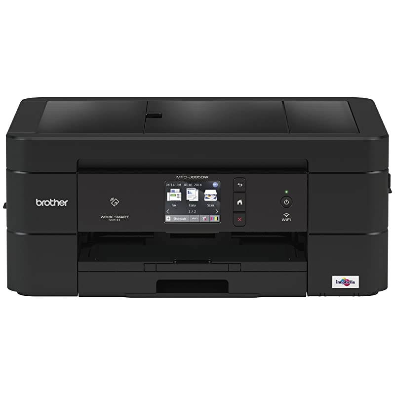 Wireless AllInOne Inkjet Printer MFCJ895DW MultiFunction Color Printer Duplex Printing NFC One Touch to Connect Mobile Printing  Dash Replenishment Enabled