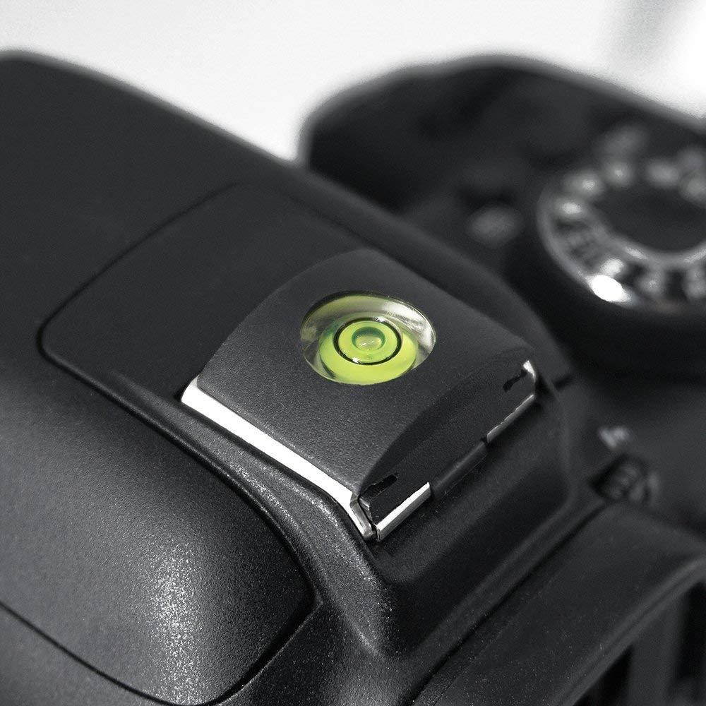 Camera Level Hot Shoe Bubble Level Hot Shoe Cover w/Standard Shoe Mount for Sony A6000 A6300 Canon Nikon Panasonic [Combo Pack -2 Axis and 1 Axis]