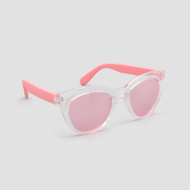 Girls' Mirror Lens Sunglasses - Cat & Jack™ Purple/Blue