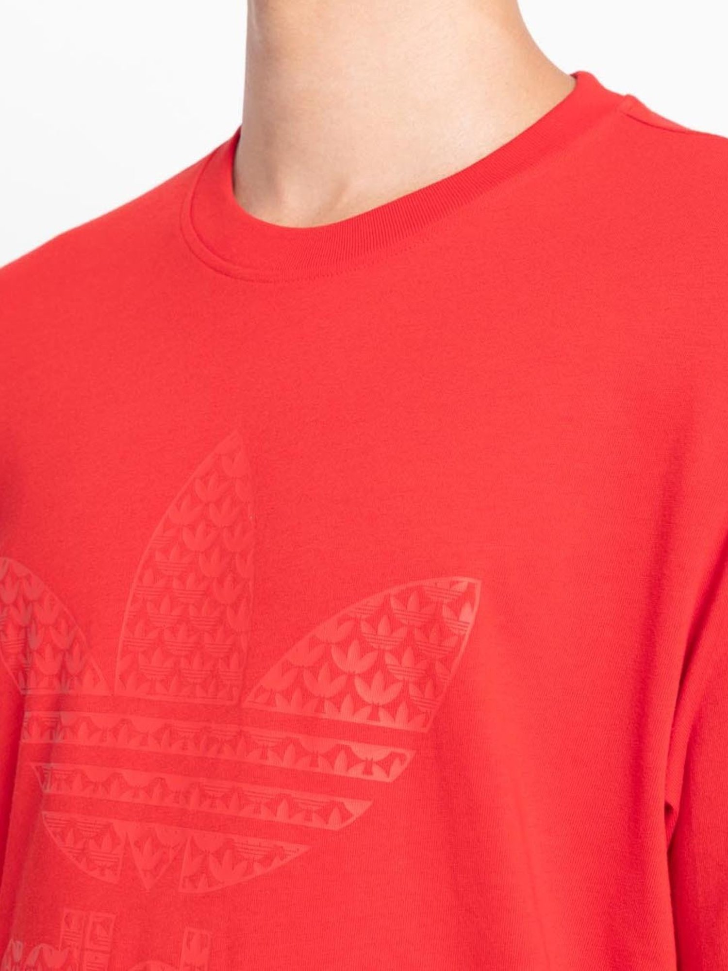 Adidas Originals Red Regular Fit T-Shirt