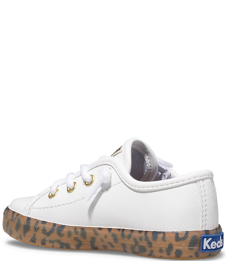 Keds Girls' Kickstart Leather Leopard Jr Sneakers (Infant)