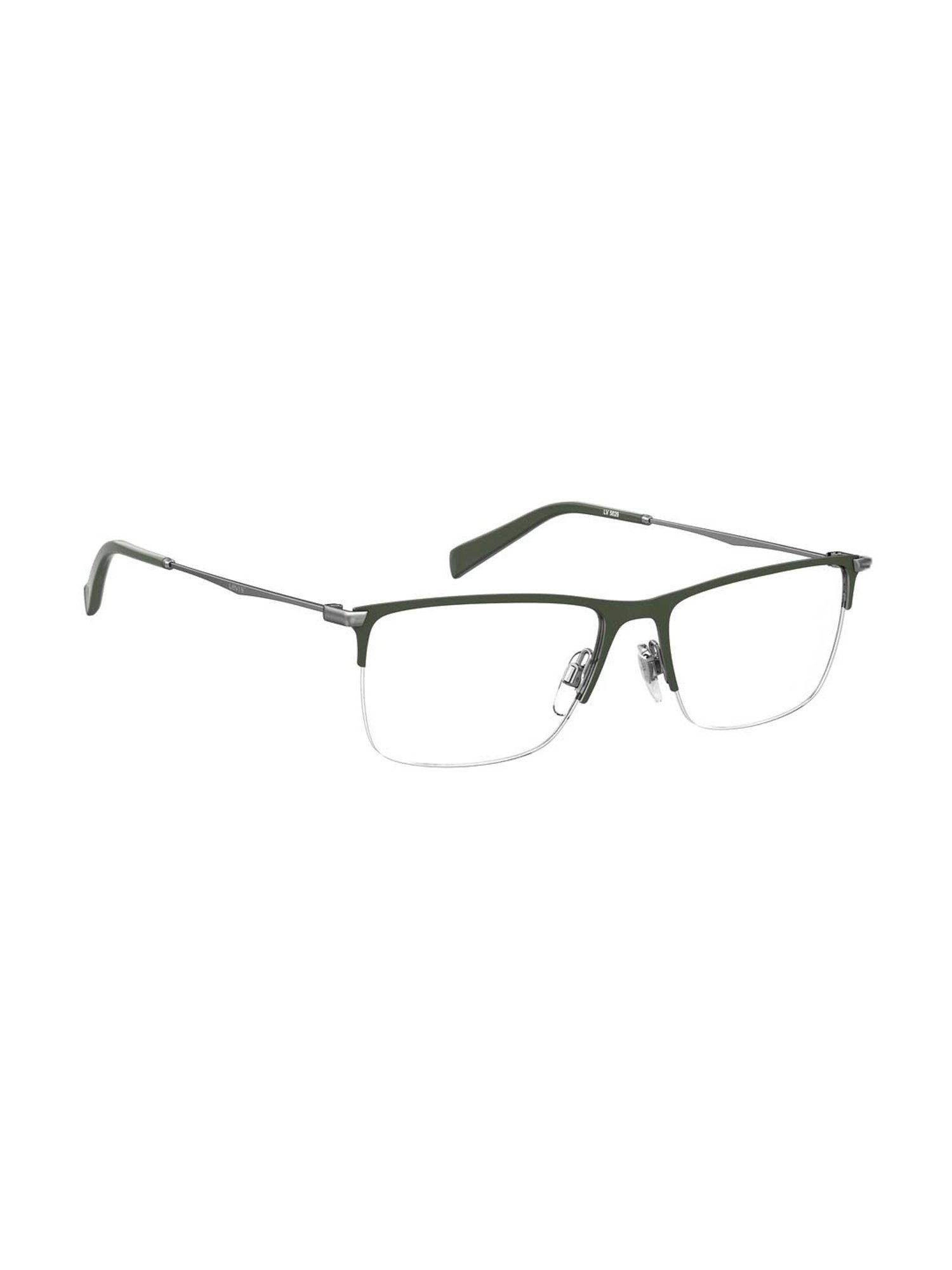 Levi's Green Rectangular Eye Frames for Men
