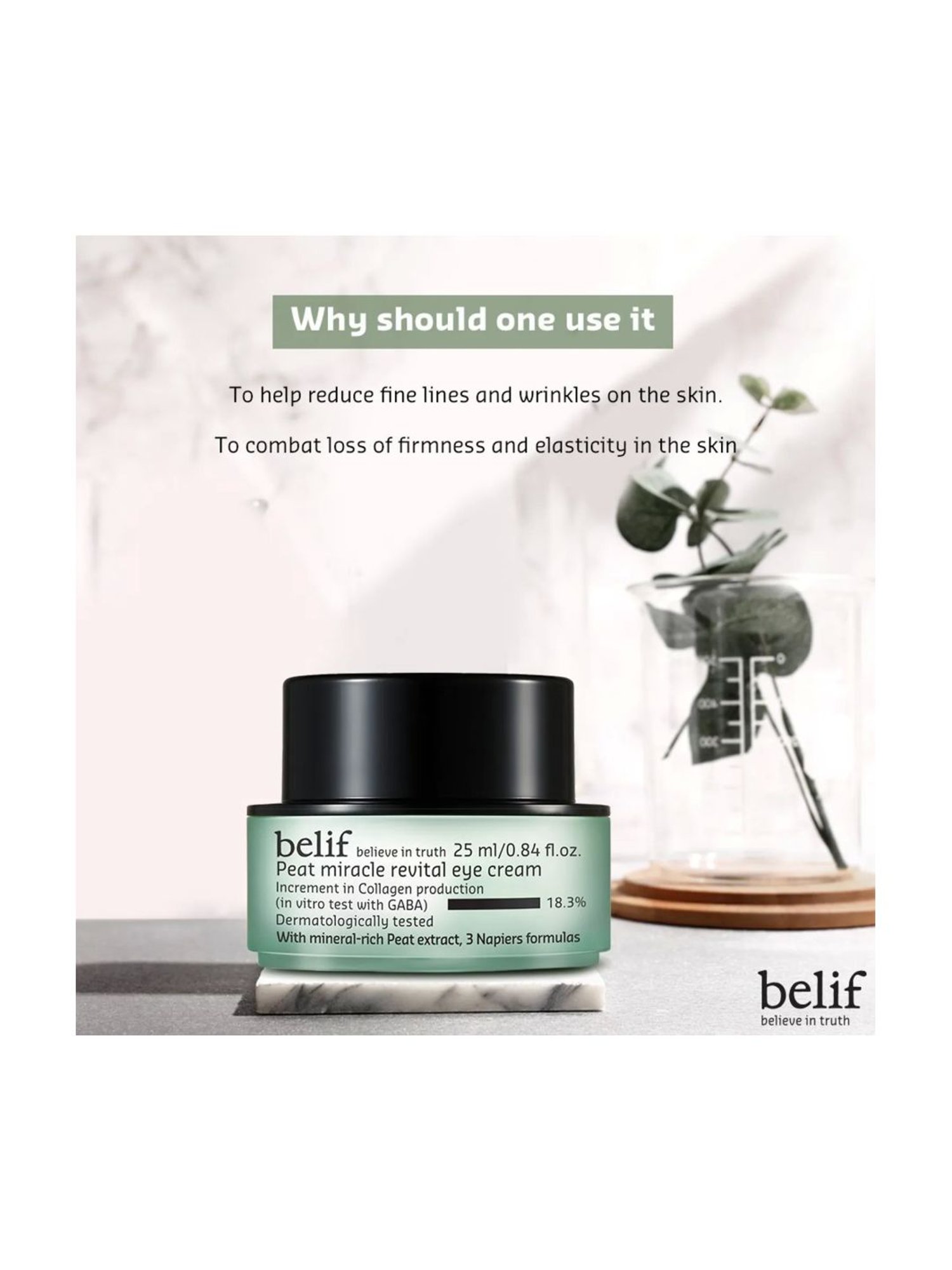 Belif Peat Miracle Revital Eye Cream - 25 ml