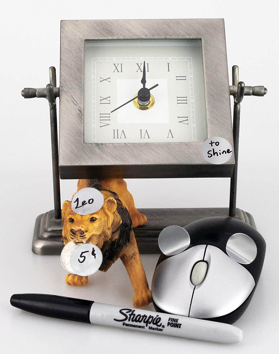 ChromaLabel 3/4 inch Color-Code Dot Labels | 1,000/Roll (Metallic Silver)