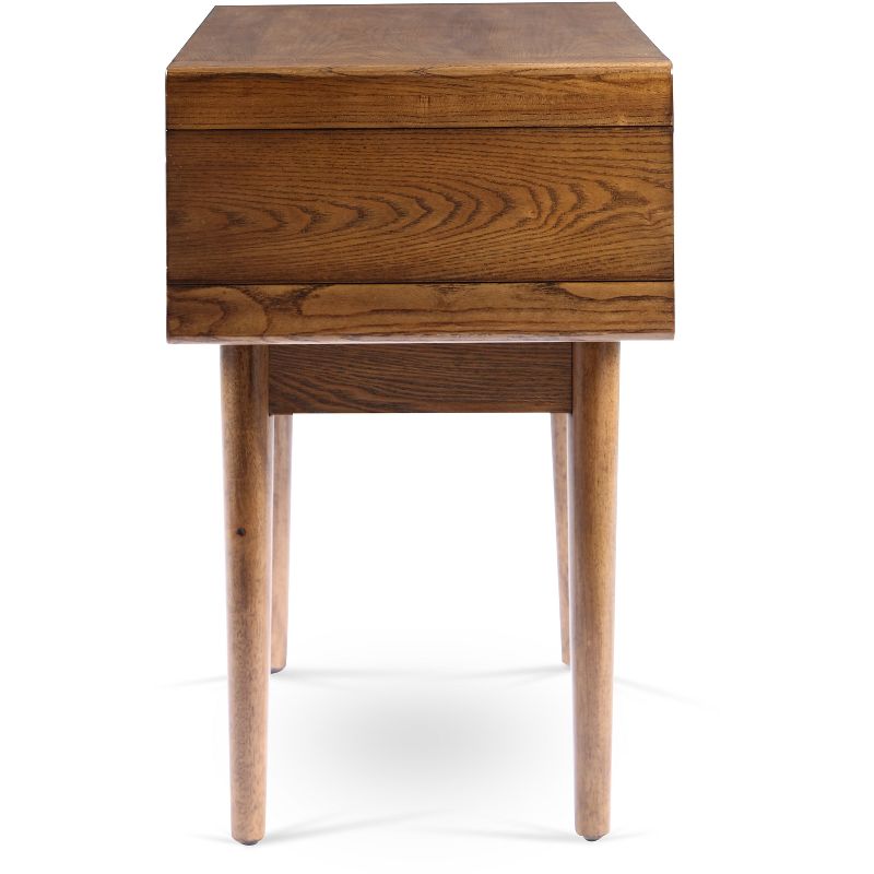 Darden Mid Century End Table Deco Walnut Brown - Haven Home