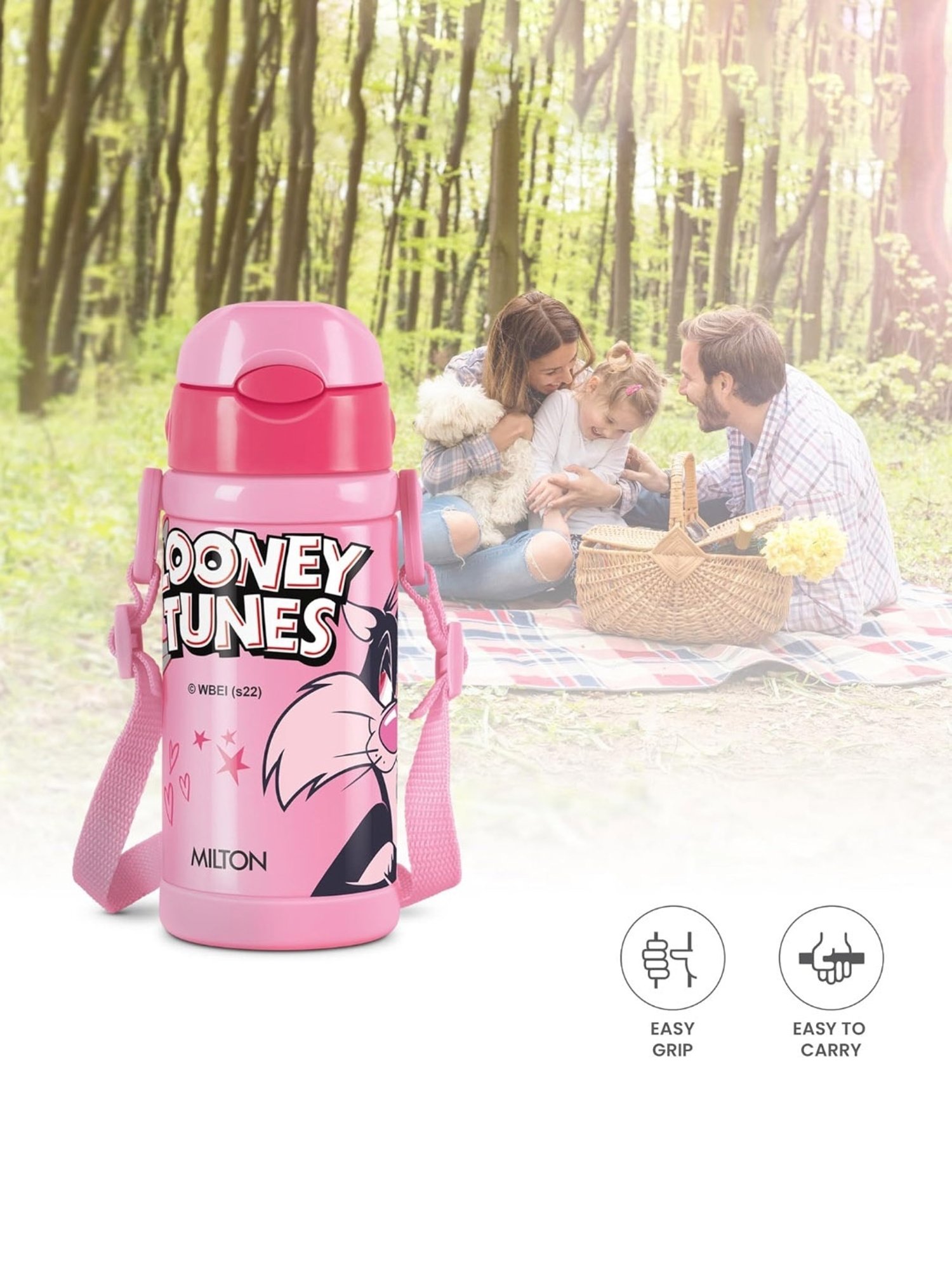 Milton Elfin Silver Stainless Steel Insulated Water Bottle (160 ml) - Set of 1