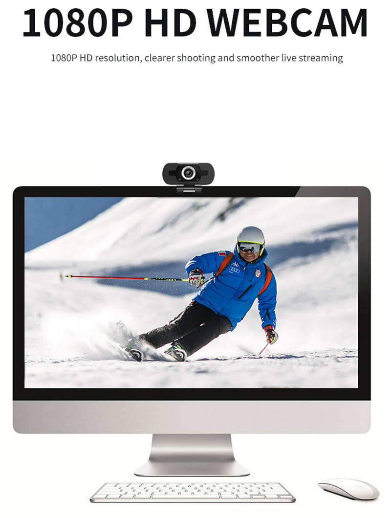 1080P USB Computer Webcam HD Online Teaching Video Teaching Remote Conference Camera Computer Camera Webcam