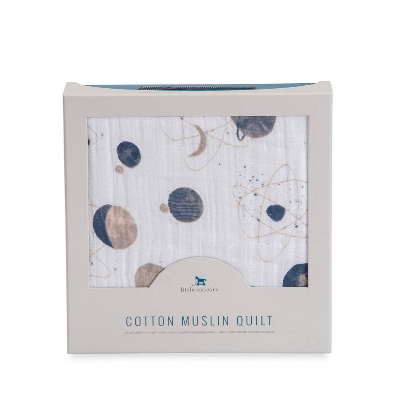 Little Unicorn 4-Layer Cotton Muslin Quilt - Planetary