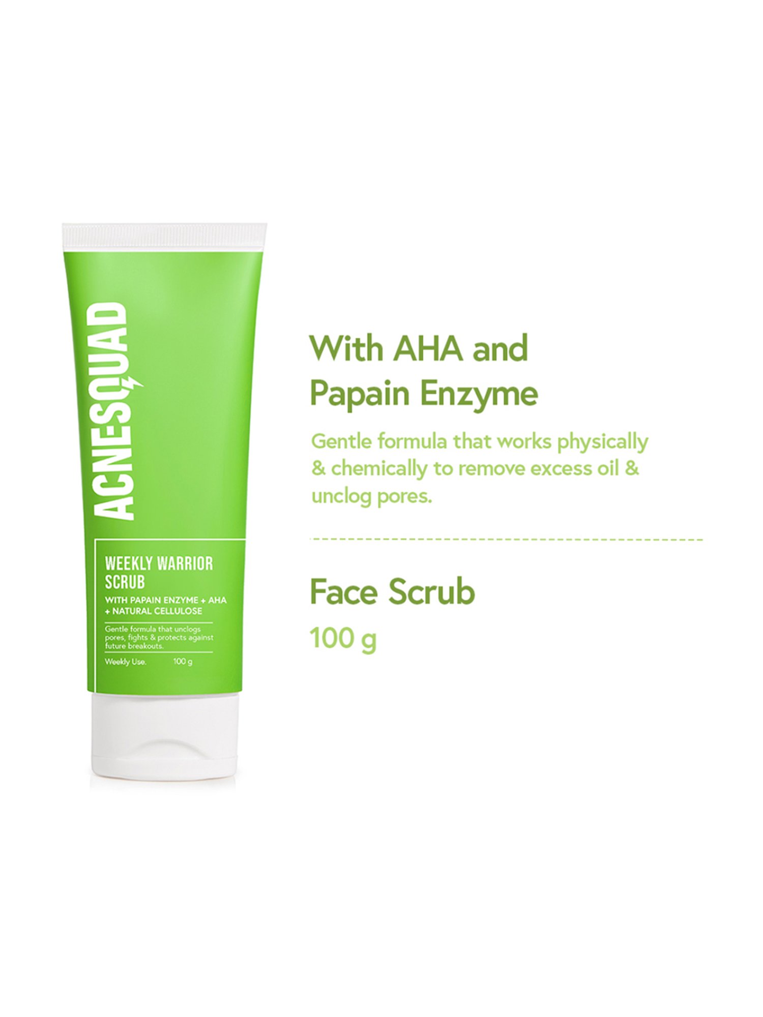 Acne Squad Weekly Warrior Scrub - 100 gm