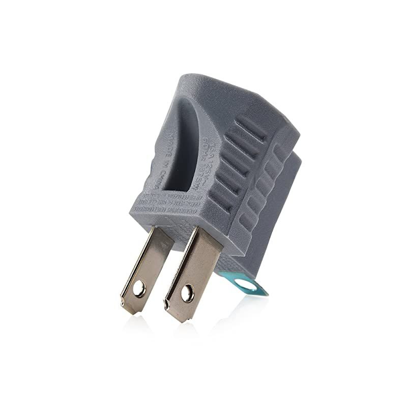 3Pack Polarized Grounding Adapter 3 Prong to 2 Prong Adapter Allows a 2 Prong Outlet to Accept 3 Prong Plugs