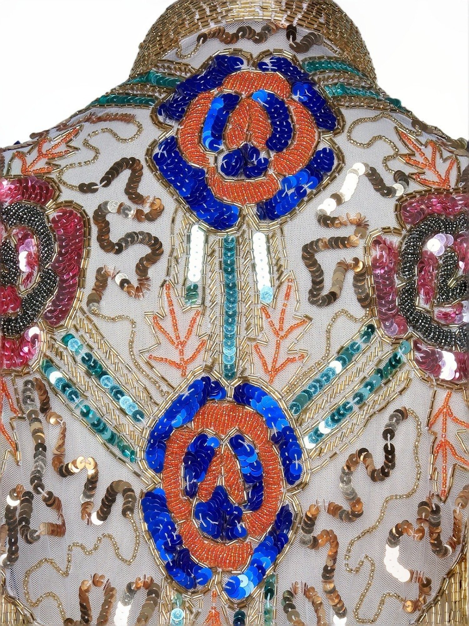 Odette Multicolored Embellished Fancy Cape