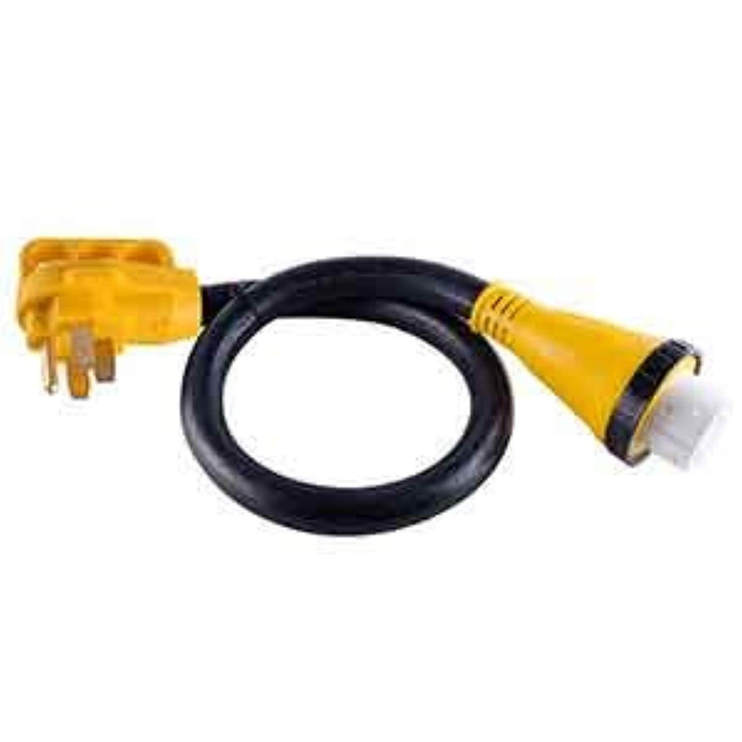 superior electric rva1533 50 ft. 50 amp nema ss 2-50r rv 6awg cord with connector plug nema 14-50p & handle