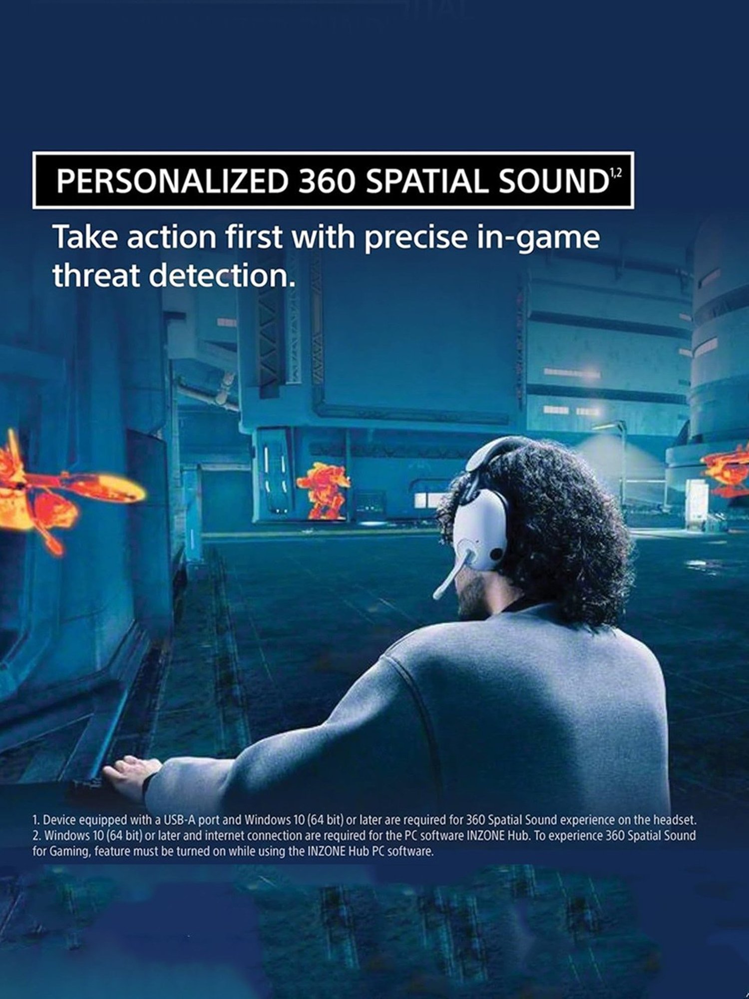 Sony INZONE H9 Wireless Gaming Over Ear Headphones (Black)