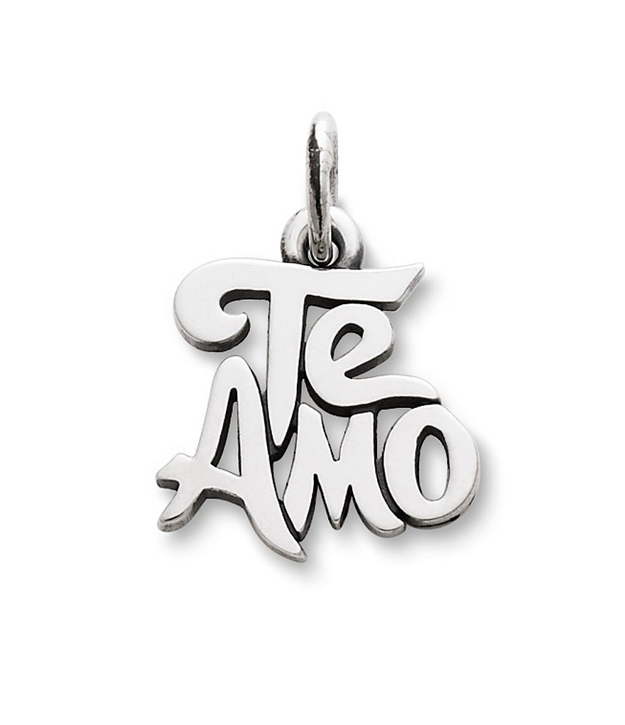 James Avery Te Amo Sterling Silver Charm