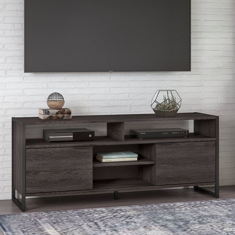 Atria 62" TV Stand Charcoal Gray - Kathy Ireland Home