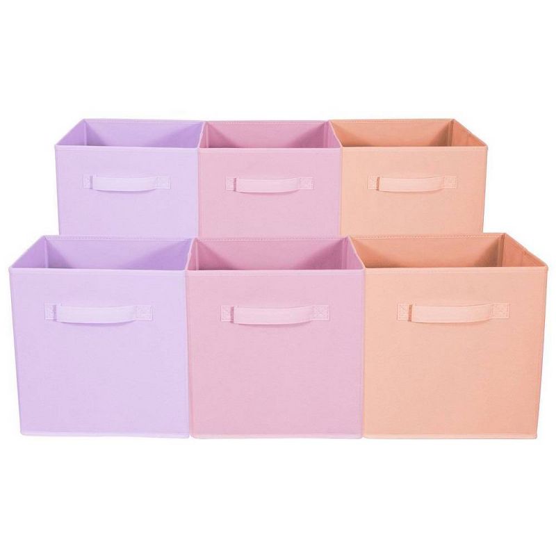 Sorbus 6pk Home Storage Bundle Pastel Drawer and Closet Bins