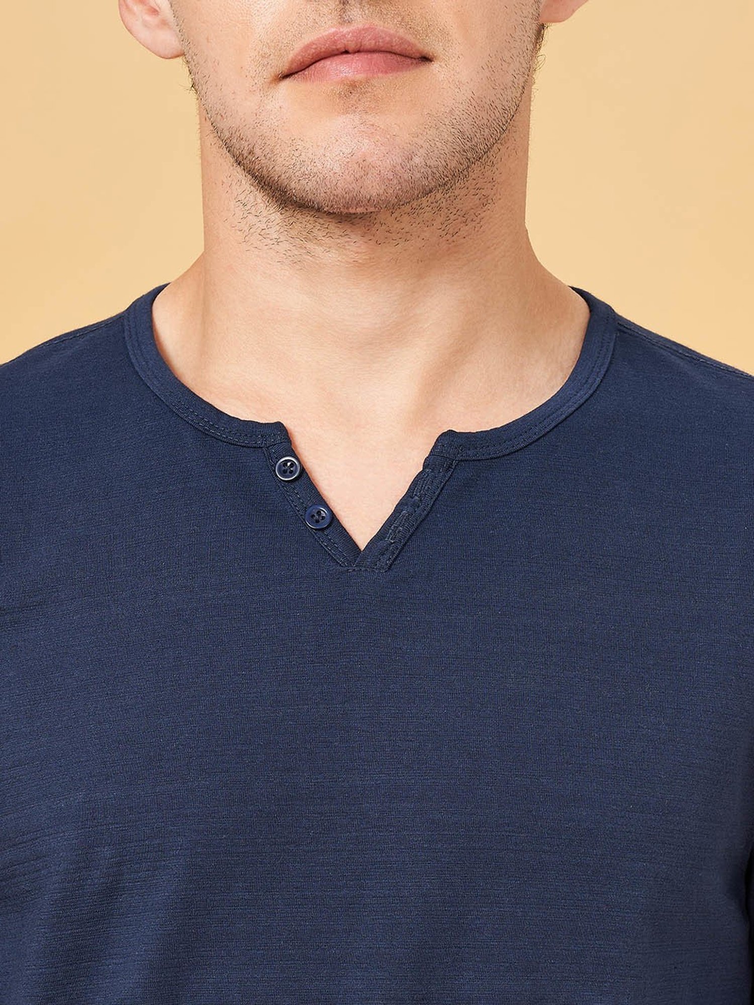 Urban Ranger by Pantaloons Navy Slim Fit T-Shirt