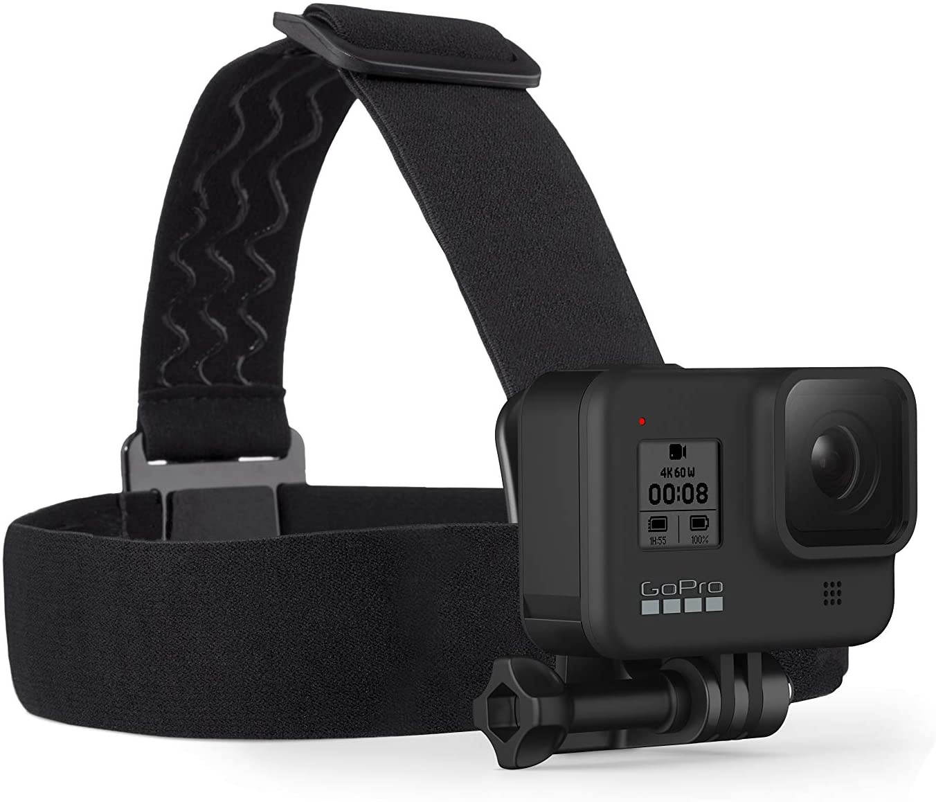 GoPro HERO8 Black Retail Bundle - Includes HERO8 Black Camera Plus Shorty, Head Strap, 32GB SD Card, and 2 Rechargeable Batteries