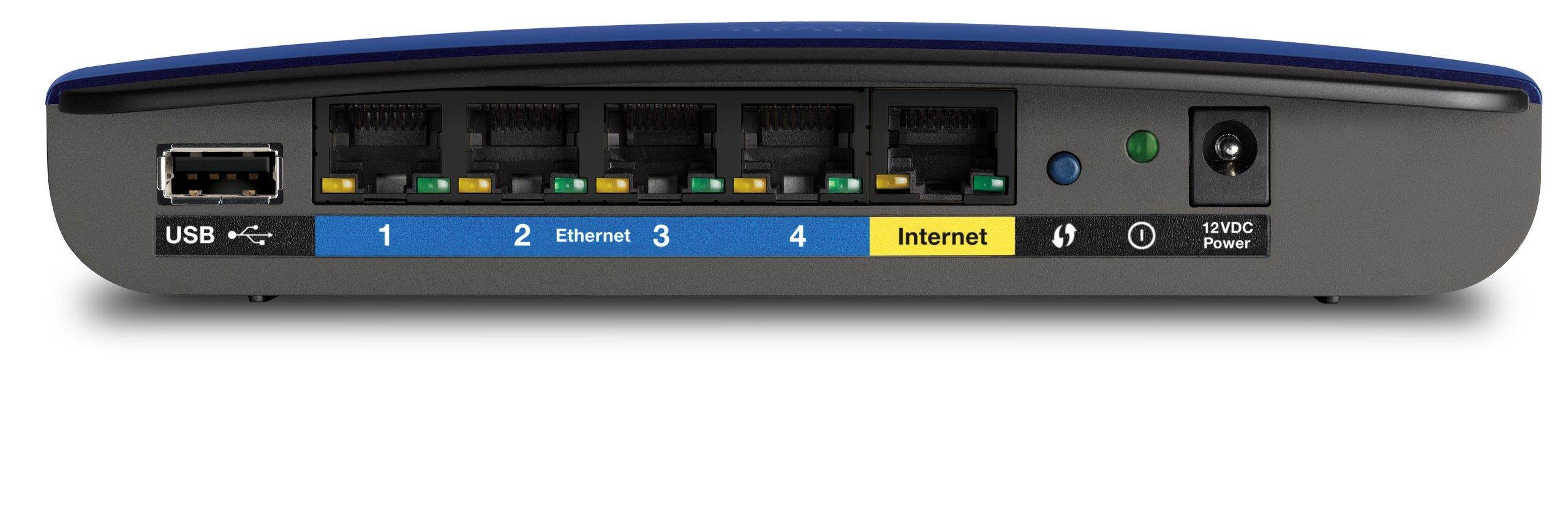 Linksys LNKEA3500 Wireless Router, Dual-Band, 450Mbps, 8 in. x 6 in. x 4 in., Black