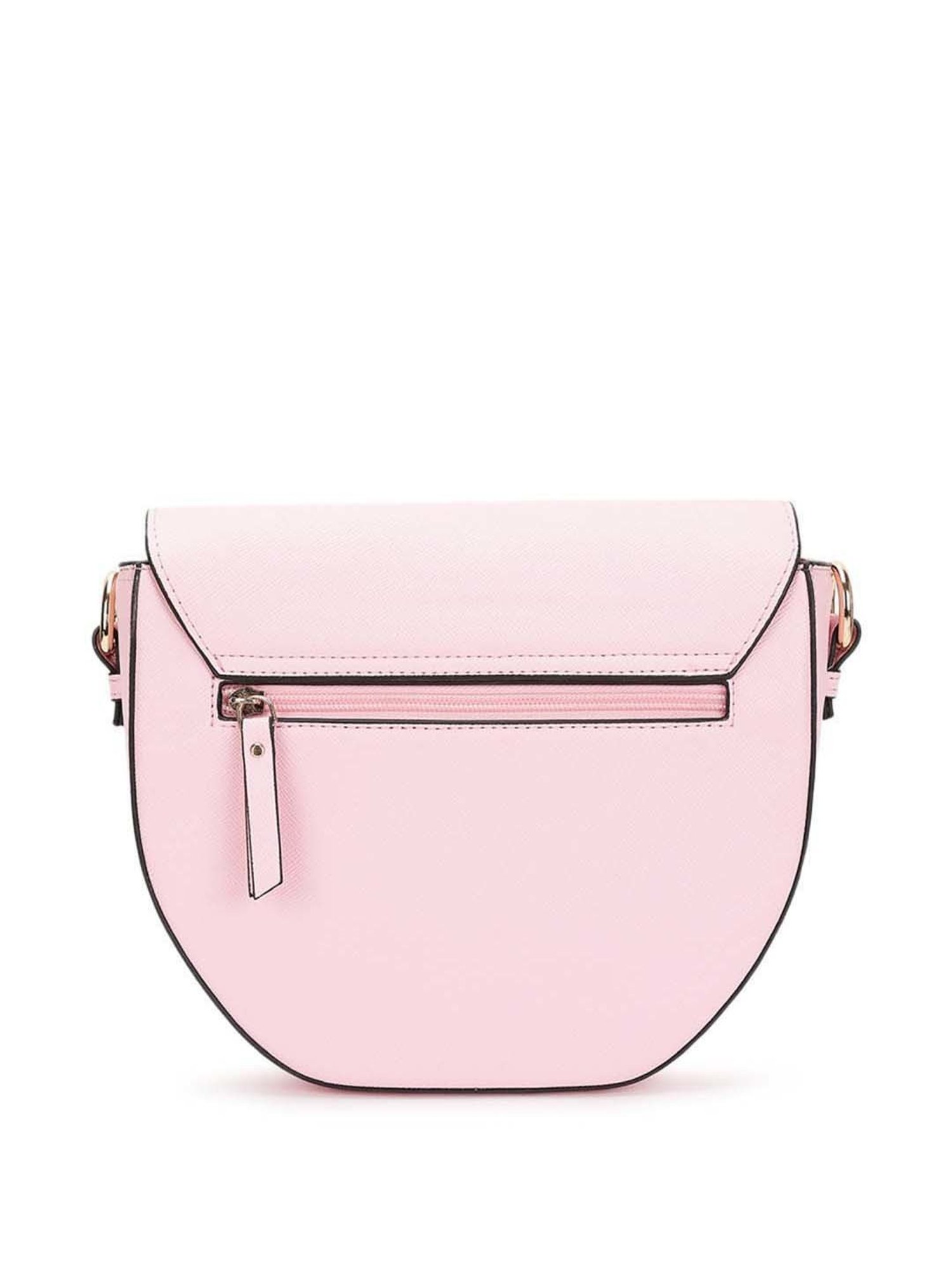 KLEIO Pink Solid Medium Sling Handbag