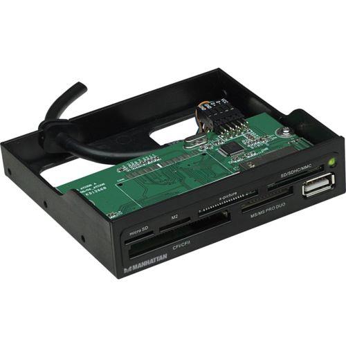 Manhattan 3.5" Bay Mount Hi-Speed USB 60-in-1 Multi-Card Reader/Writer
