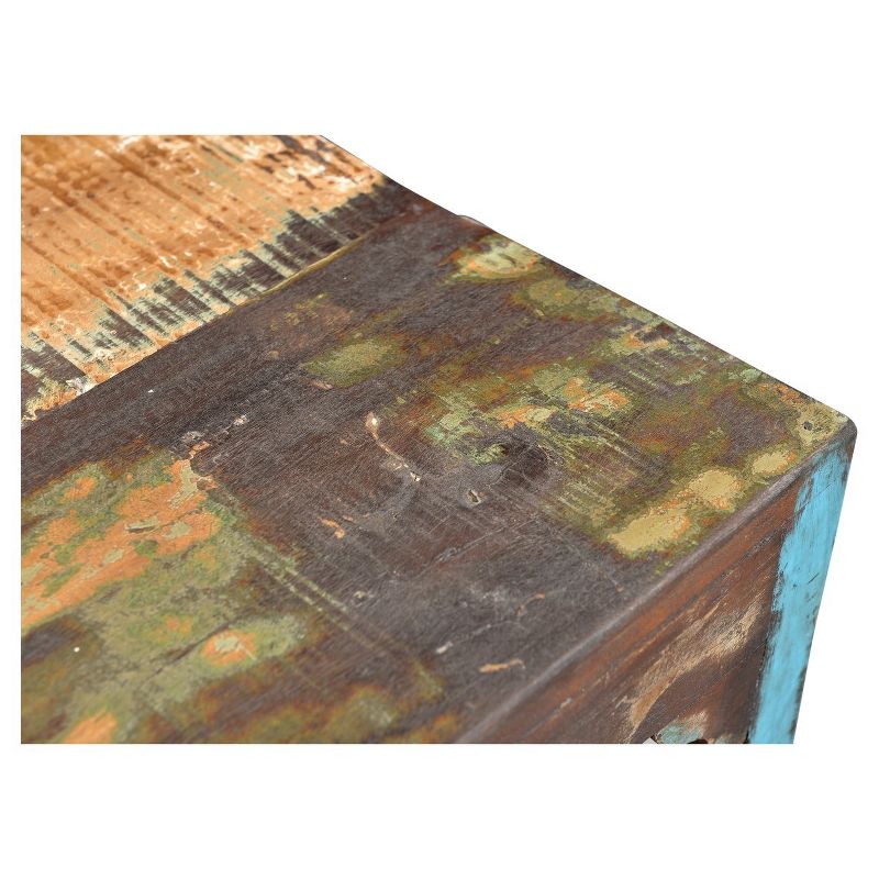 Set of 2 Reclaimed Wood Rustic Timber Chair