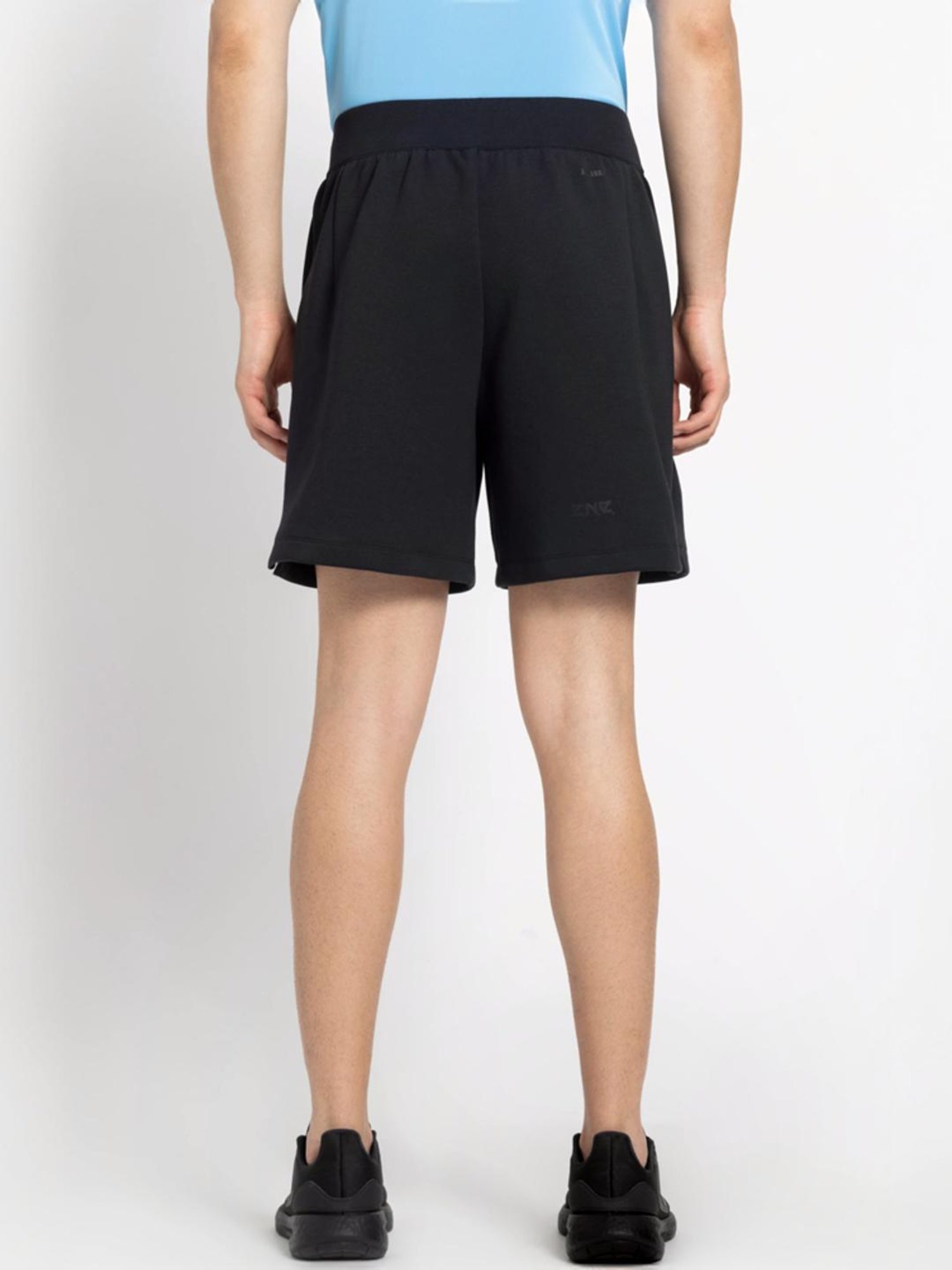 Adidas Black Cotton Loose Fit Sports Shorts