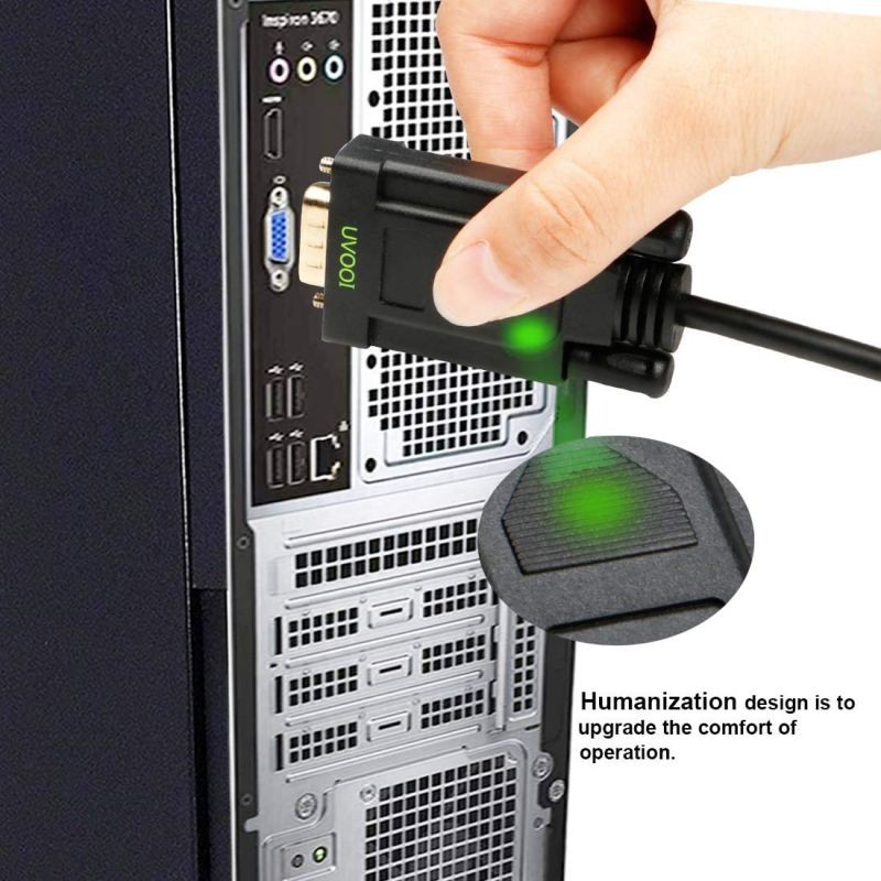 DVI to VGA Cable Adapter 6ft Male DVI-D (24+1) to VGA Male Video Cord Wire for Docking Station Computer Monitor HDTV Porjector