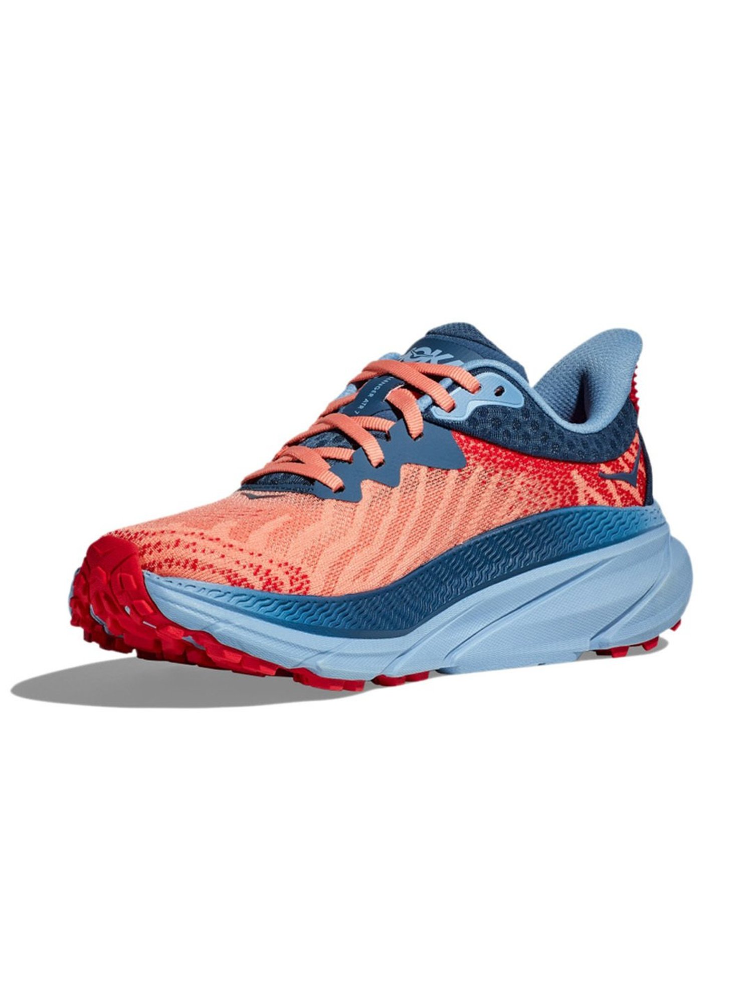 Hoka Women's W CHALLENGER ATR 7 Papaya & Real Teal Running Shoes