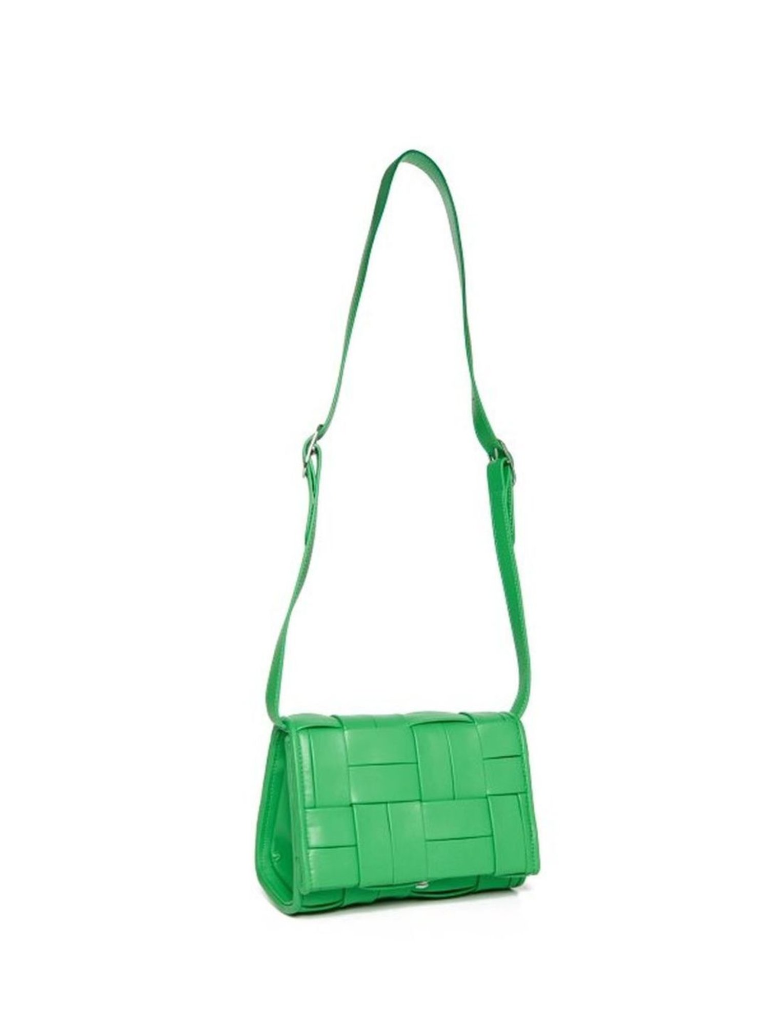 Themoire Teatree Feronia Flat Weaved Cross Body Bag