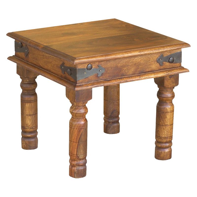 Handcrafted Thakat Rustic Side Table Natural - Timbergirl