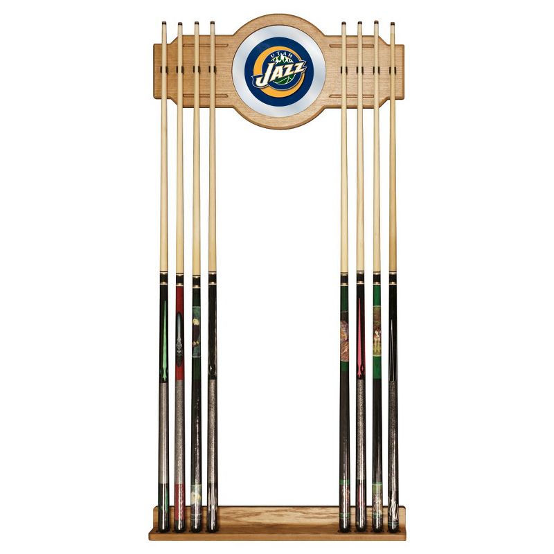 NBA Utah Jazz Billiard Cue Rack with Mirror