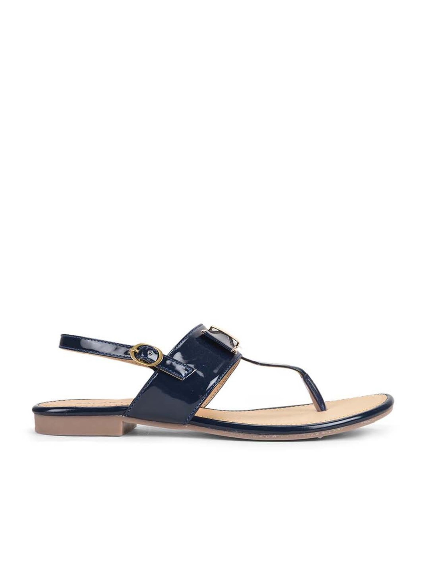 Salario Women's Navy Back Strap Sandals