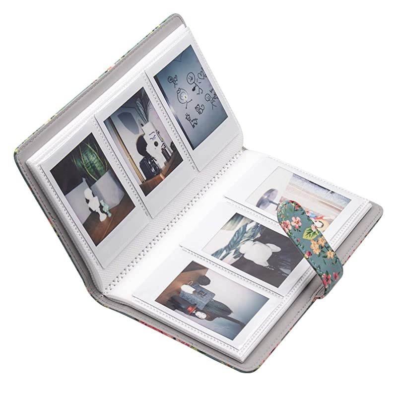 96 Pockets Mini Photo Album for Fujifilm Instax Mini Camera, Polaroid Snap, Z2300, SocialMatic Instant Cameras & Zip Instant Printer (96 Pockets, Retro Floral)