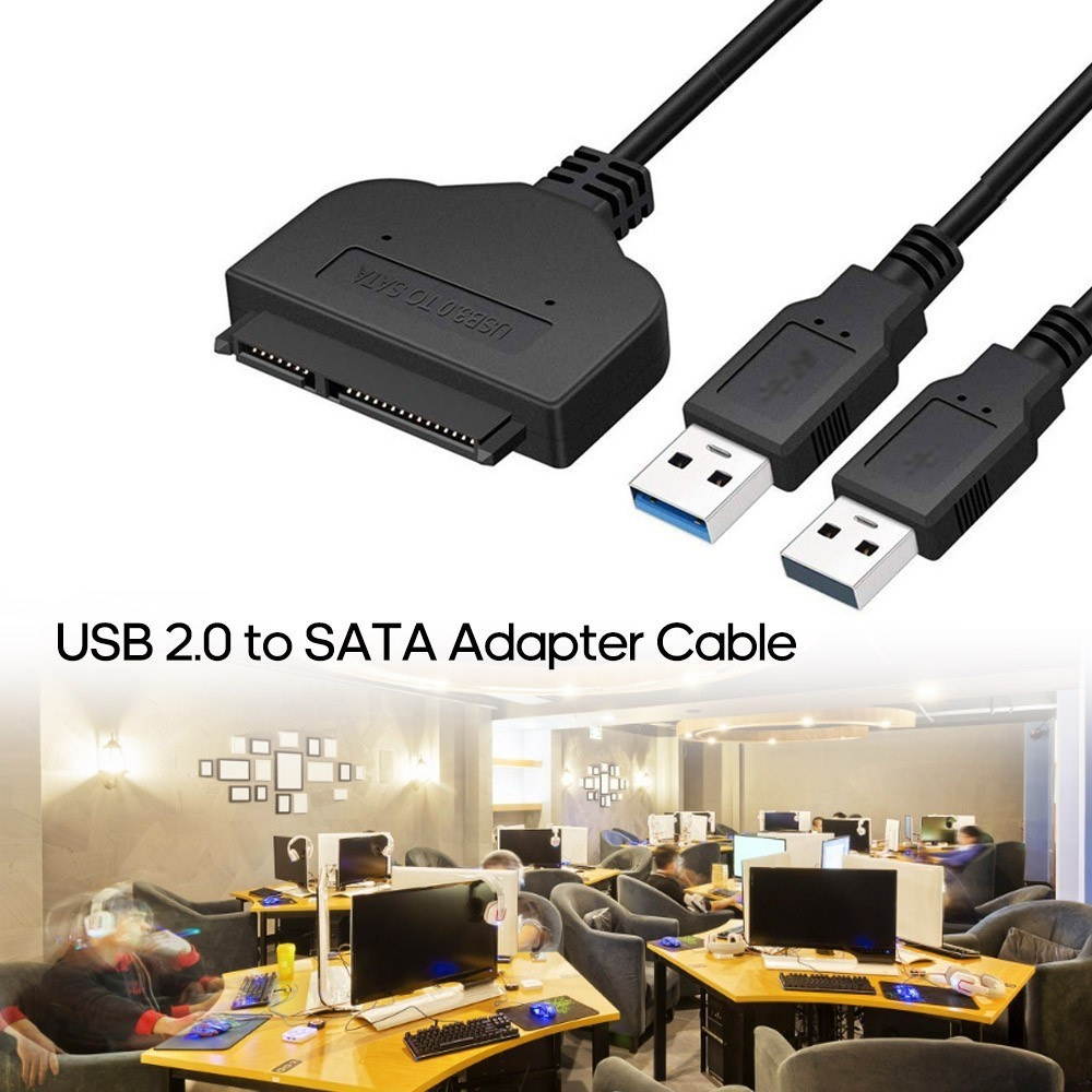 SATA to USB 3.0 Converter USB 3.0 SATA III Hard Drive Adapter Cable for 2.5in SSD & HDD with Extra USB Power