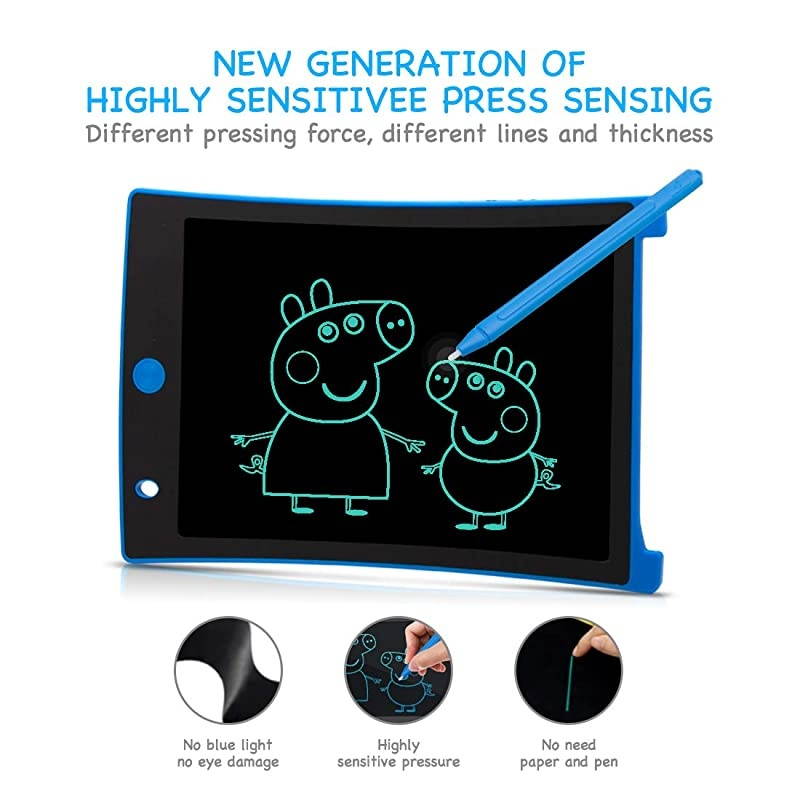 2 Pack 8.5-Inch LCD Writing Tablet for Kids, Electronic Drawing Pad Doodle Board Sketch Pad Mess Free Coloring Drawing Games, Gifts for Boys Girls