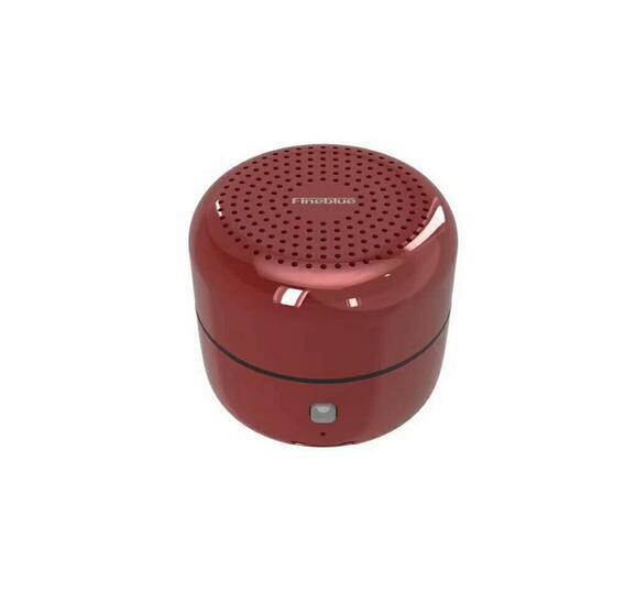 FineBlue MK-18 Mini Speaker Metal Bluetooth Speaker Mega Bass Ture Wireless Stereo Music Portable Loudspeaker Waterpoof (Red)