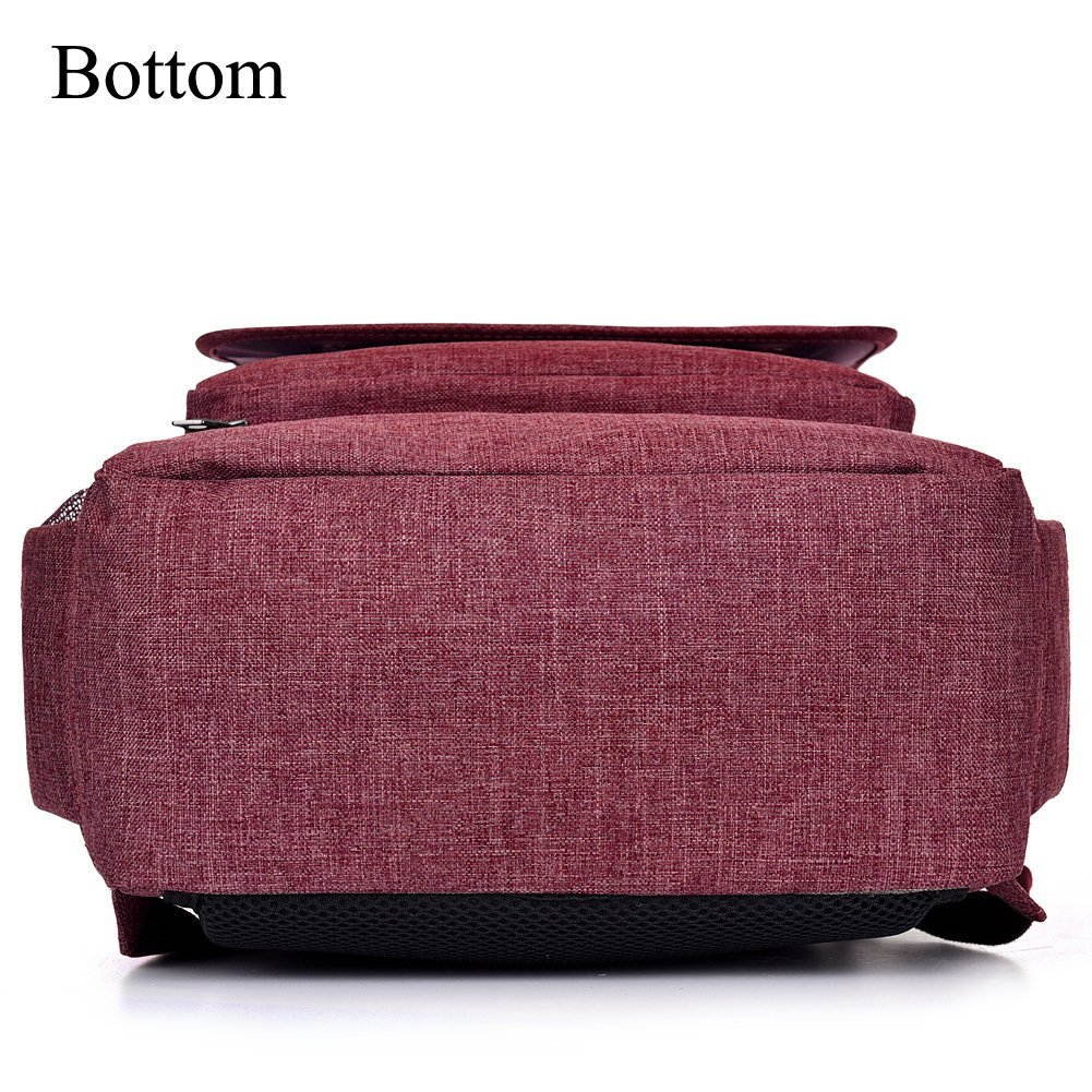 SOCKO Laptop Backpack , Multifunctional Unisex Luggage & Travel Bags Knapsack,rucksack Backpack Hiking Bags Students School Shoulder Backpacks Fits Up to 17.3 Inch Laptop Macbook Computer,Red