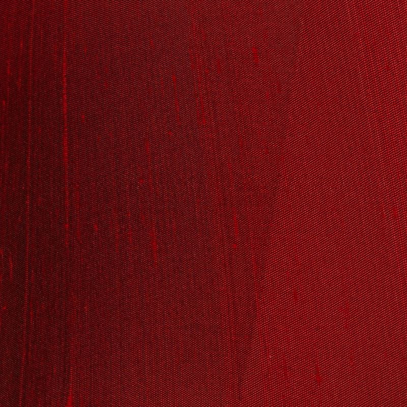 Springcrest Deep Red Small Bell Lamp Shade 5" Top x 12" Bottom x 8.5" High x 9" Slant (Spider) Replacement with Harp and Finial