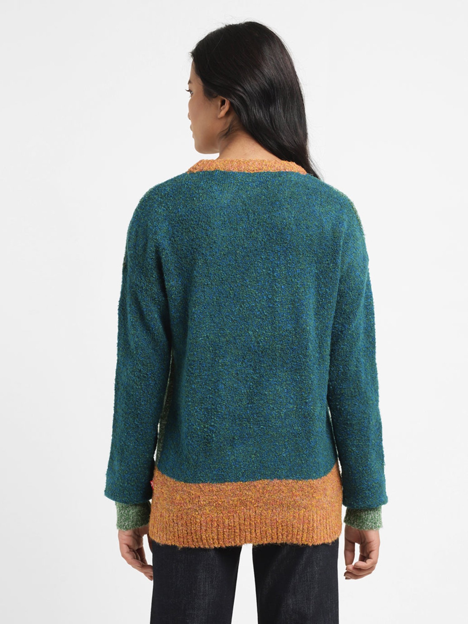 Levi's Green Self Design Sweater