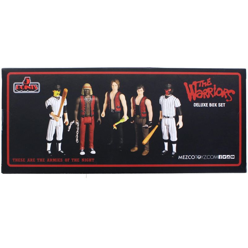 Mezco Toyz The Warriors 5 Points Action Figure Box Set | Includes 5 Figures