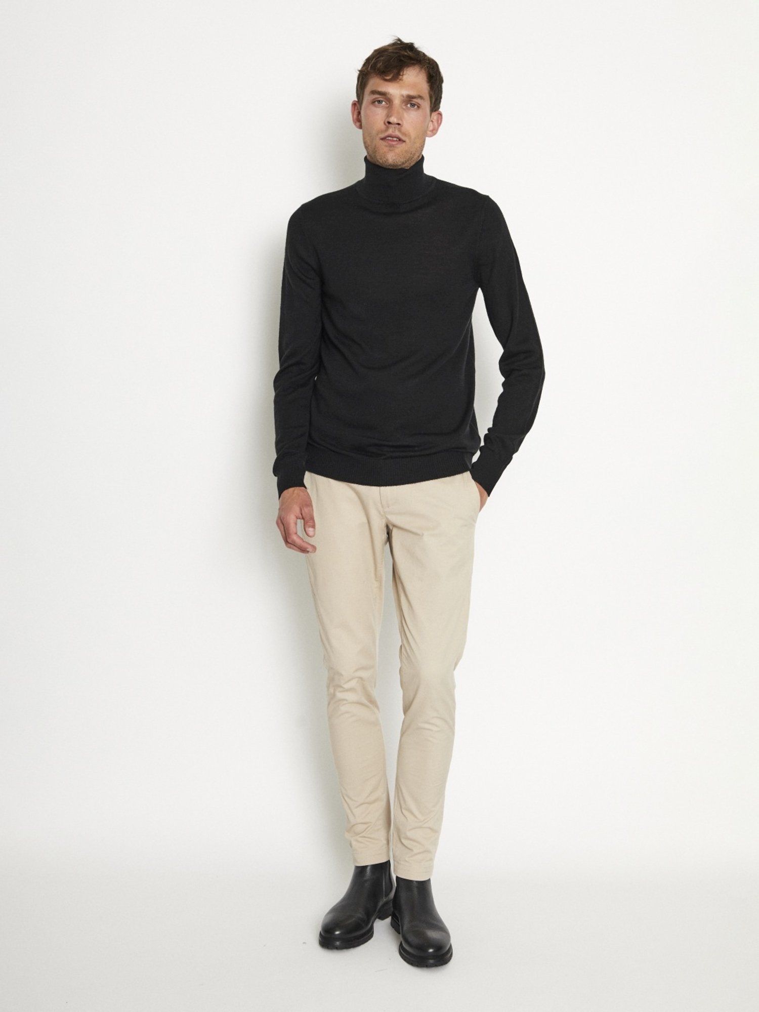 Bruun & Stengade Black Regular Fit Sweater