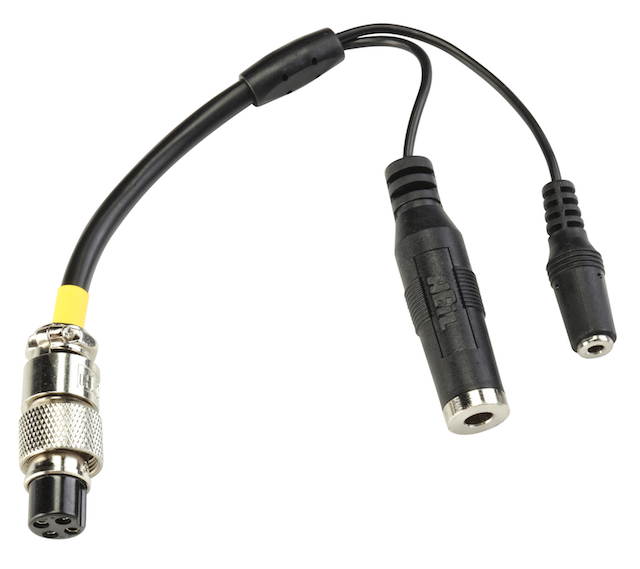 Heil AD-1-Y-4PIN Headset Adapter Cable for Yaesu 4-Pin Radios, 1/4" PTT Pigtail