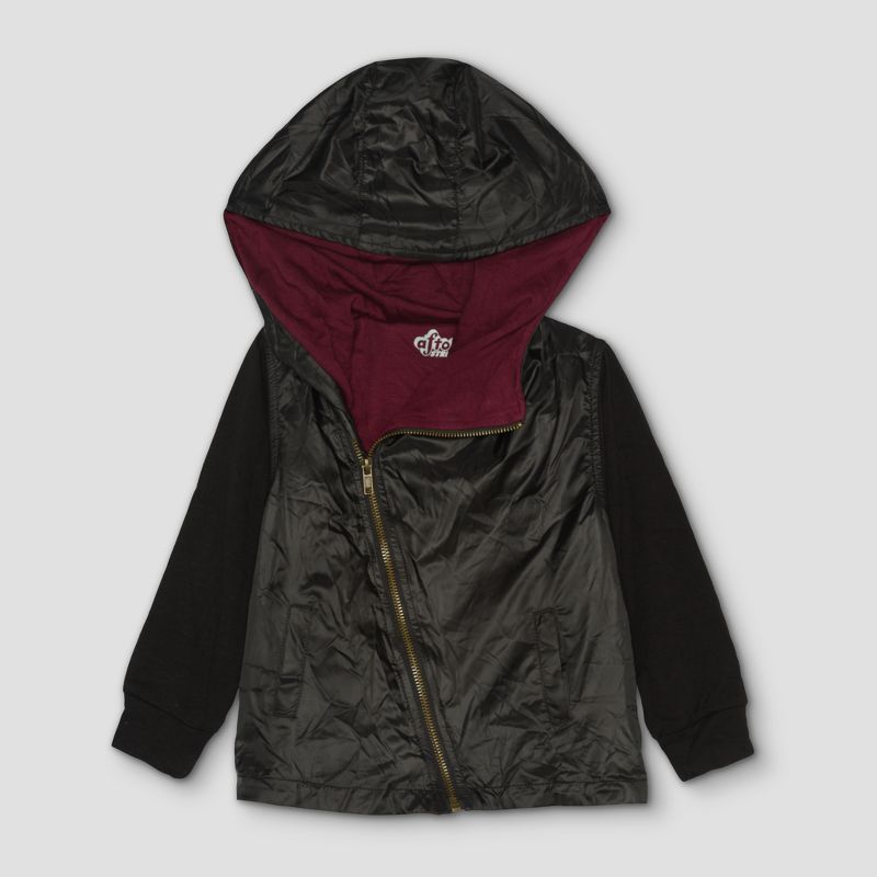 Toddler Boys' Afton Street Windbreaker Jacket - Black - 12 M